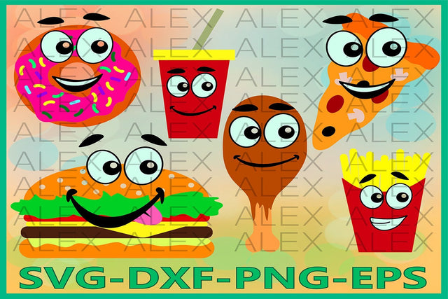 Fast Food Svg, Burger SVG AlexSVGStudio 