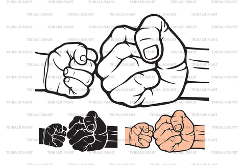 Father and Baby Hands SVG TribaliumArtSF 