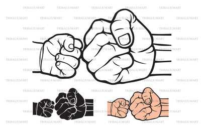 Father and Baby Hands SVG TribaliumArtSF 