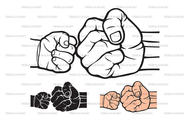 Father and Baby Hands SVG TribaliumArtSF 