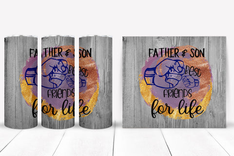Father and Son I Father's Day Tumbler Sublimation Design Sublimation Happy Printables Club 