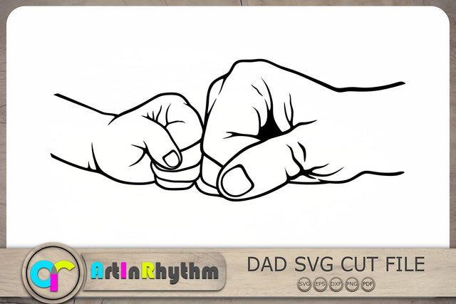 Father and son Svg, Father and daughter Svg, Dad Svg, Fist Bump Svg SVG Artinrhythm shop 