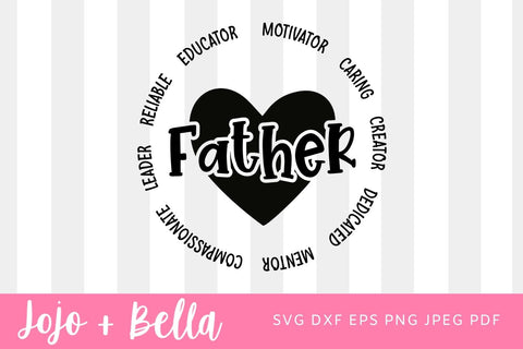 Father Badge SVG, PNG, PDF, Dad Svg, Father Svg, Father’s Day Svg, Dad Quote Svg, Dad Svg Designs, Dad Cricut Cut Files, Cricut cut file SVG Jojo&Bella 