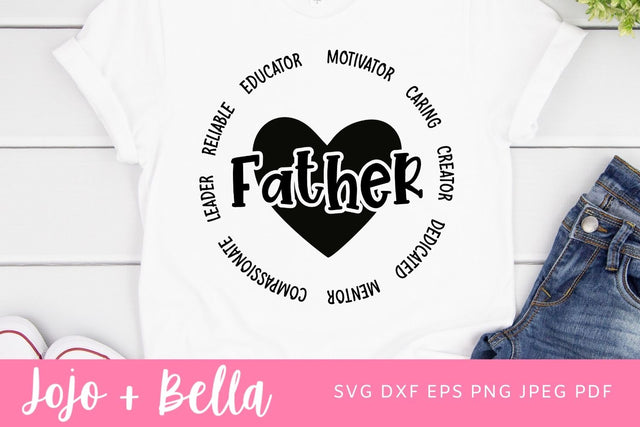 Father Badge SVG, PNG, PDF, Dad Svg, Father Svg, Father’s Day Svg, Dad Quote Svg, Dad Svg Designs, Dad Cricut Cut Files, Cricut cut file SVG Jojo&Bella 