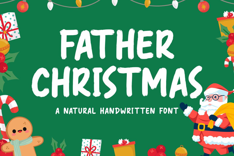 FATHER CHRISTMAS Font Kasih Ibu 