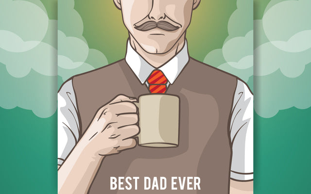 Father day, Dad drinking coffee SVG naemmiah021 