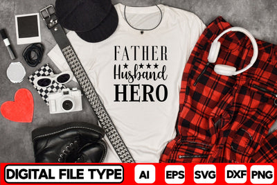 Father Husband Hero SVG CraftlabSvg29 