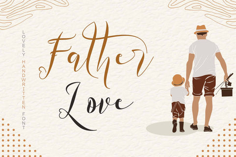Father Love Font Prasetya Letter 