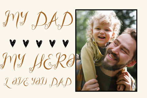 Father Love Font Prasetya Letter 
