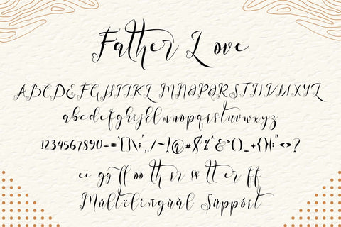 Father Love Font Prasetya Letter 