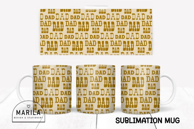 father Mug Sublimation Design / dad Mug Design #3 Sublimation Marilakits 