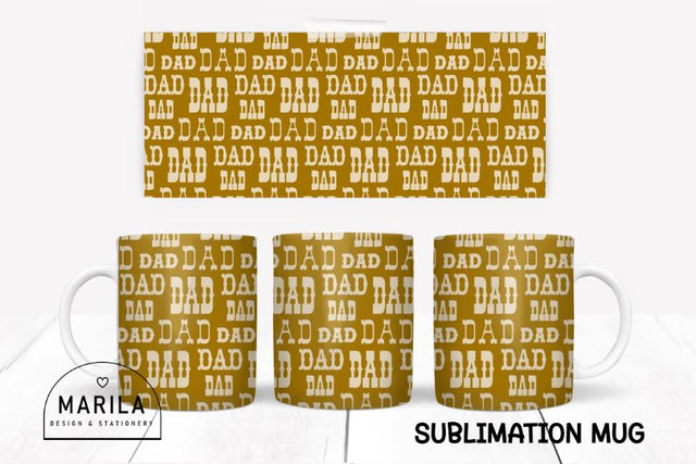 father Mug Sublimation Design / dad Mug Design #4 Sublimation Marilakits 