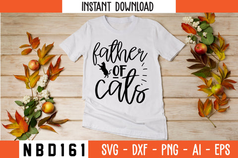 father of cats Svg Design SVG Nbd161 