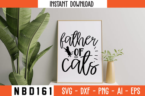 father of cats Svg Design SVG Nbd161 