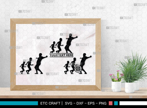 Father With Kid Monogram, Father With Kid Silhouette, Father With Kid SVG, Father Svg, Kid Svg, SB00357 SVG ETC Craft 