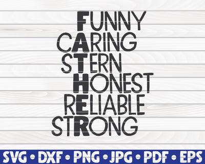Father word art SVG | Father's Day design SVG HQDigitalArt 