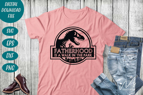 Fatherhood is a walk in the park svg, Fatherhood t shirt svg, father day t shirt, gift for father svg, papa t shirt svg,happy father's day svg SVG Isabella Machell 