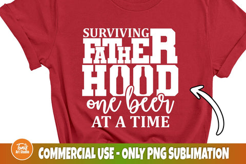 Fatherhood One Beer at a Time SVG, Dad Svg, Father's Day Svg, Funny Shirt, Fatherhood Svg, Dad Beer Quote, Cut File For Cricut, Silhouette SVG TonisArtStudio 