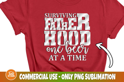 Fatherhood One Beer at a Time SVG, Dad Svg, Father's Day Svg, Funny Shirt, Fatherhood Svg, Dad Beer Quote, Cut File For Cricut, Silhouette SVG TonisArtStudio 