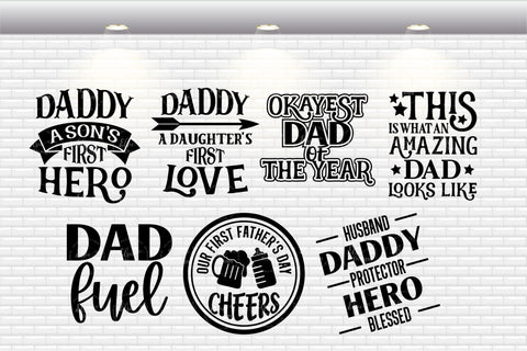 Father's Day Bundle/ Daddy Bundle - SVG, PNG, DXF, EPS SVG Elsie Loves Design 