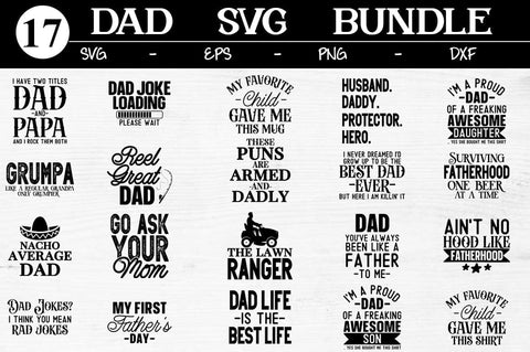 Fathers Day Bundle SVG, Dad SVG Bundle SVG Svgcraft 