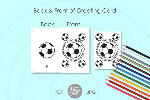 Fathers Day coloring card, Happy Fathers Day card SVG Artisan Craft SVG 