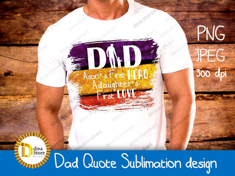 Father's Day -Dad Quote Sublimation design Sublimation Dina.store4art 