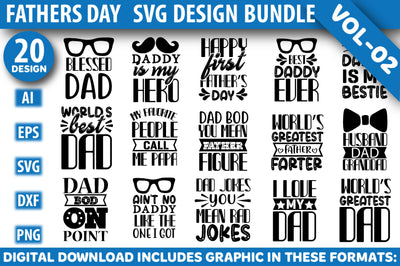 Father's Day Design Bundle SVG Rupkotha 