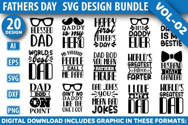 Father's Day Design Bundle SVG Rupkotha 