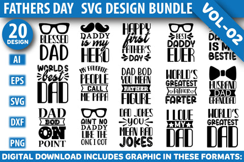 Father's Day Design Bundle SVG Rupkotha 