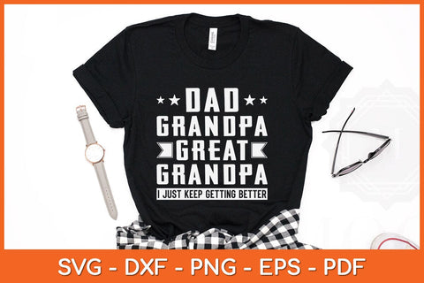 Fathers Day from Grandkids - Dad Grandpa Great Grandpa Svg File SVG Helal 