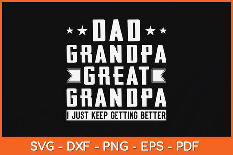 Fathers Day from Grandkids - Dad Grandpa Great Grandpa Svg File SVG Helal 