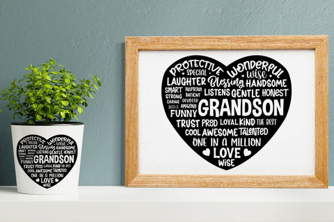 Father's Day heart Shape SVG bundle SVG DESIGNS DARK 