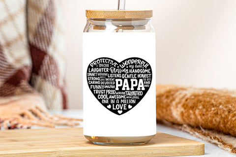 Father's Day heart Shape SVG bundle SVG DESIGNS DARK 