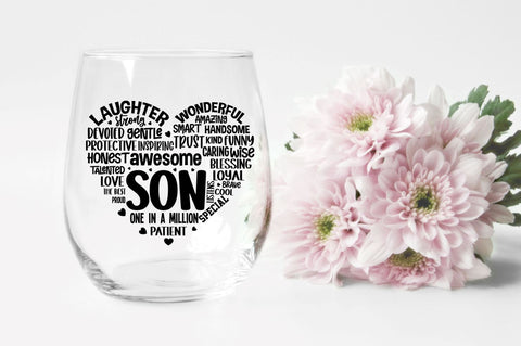 Father's Day heart Shape SVG bundle SVG DESIGNS DARK 