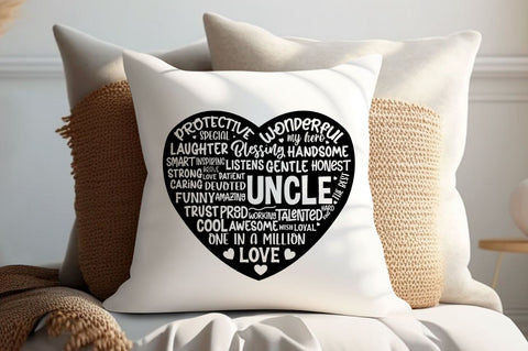 Father's Day heart Shape SVG bundle SVG DESIGNS DARK 