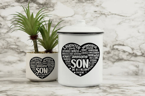 Father's Day heart Shape SVG bundle SVG DESIGNS DARK 