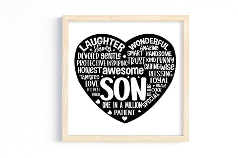 Father's Day heart Shape SVG bundle SVG DESIGNS DARK 