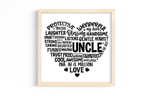 Father's Day heart Shape SVG bundle SVG DESIGNS DARK 