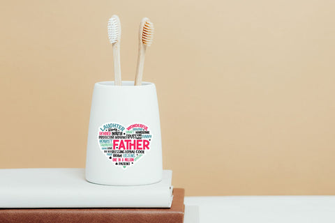 Father's day heart Sticker Bundle SVG DESIGNS DARK 