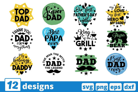 Fathers Day Keychain SVG Bundle SVG SvgOcean 
