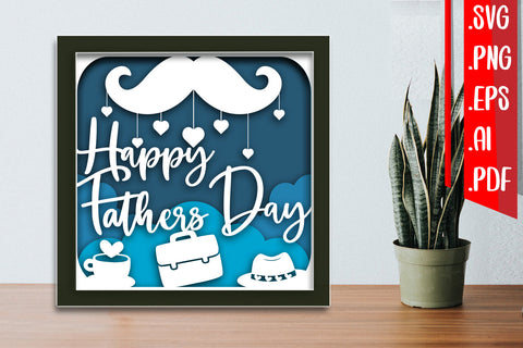 Fathers Day Layered Papercut BUNDLE Svg Eps Ai Png Pdf SVG zafrans studio 
