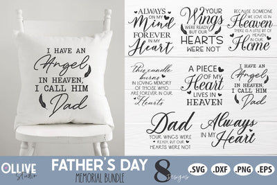 Father's Day Memorial SVG Bundle | Father's Day SVG SVG Ollive Studio 
