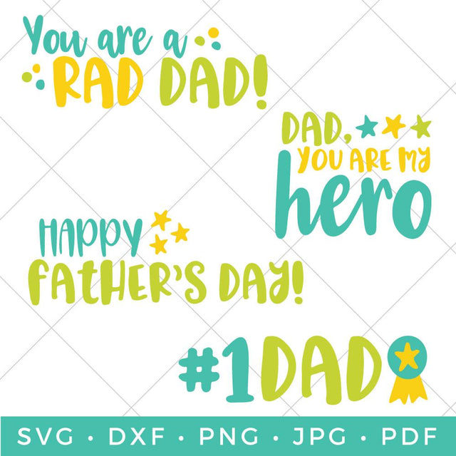 Father's Day Mini Bundle SVG Hey Let's Make Stuff 