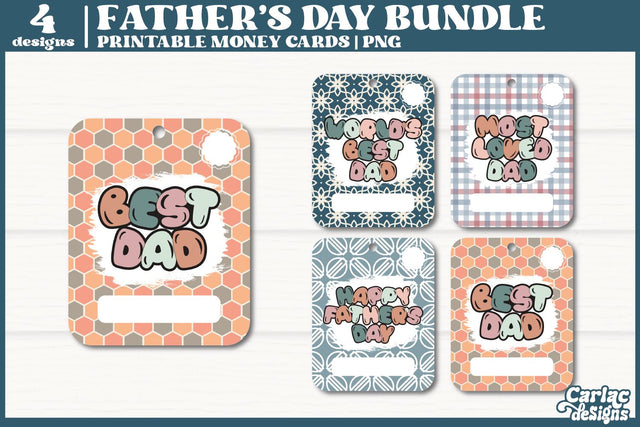 Father's Day Money Card Bundle | Father's Day Bundle Sublimation Carla C Designs 