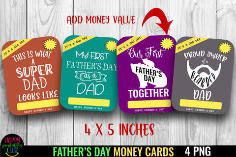 Father's Day Money Card Holder 5- Printable Money Card PNG SVG Happy Printables Club 