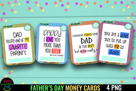 Father's Day Money Card Holder 7- Printable Money Card PNG SVG Happy Printables Club 