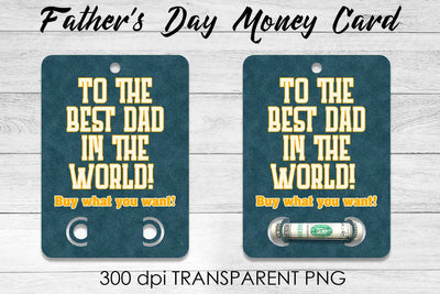 Father’s Day Money Card PNG Design | Dad Money Holder | Grad PNG Sublimation Fly Design 
