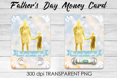 Father’s Day Money Card PNG Design | Dad Money Holder | Grad PNG Sublimation Fly Design 
