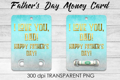 Father’s Day Money Card PNG Design | Dad Money Holder | Grad PNG Sublimation Fly Design 